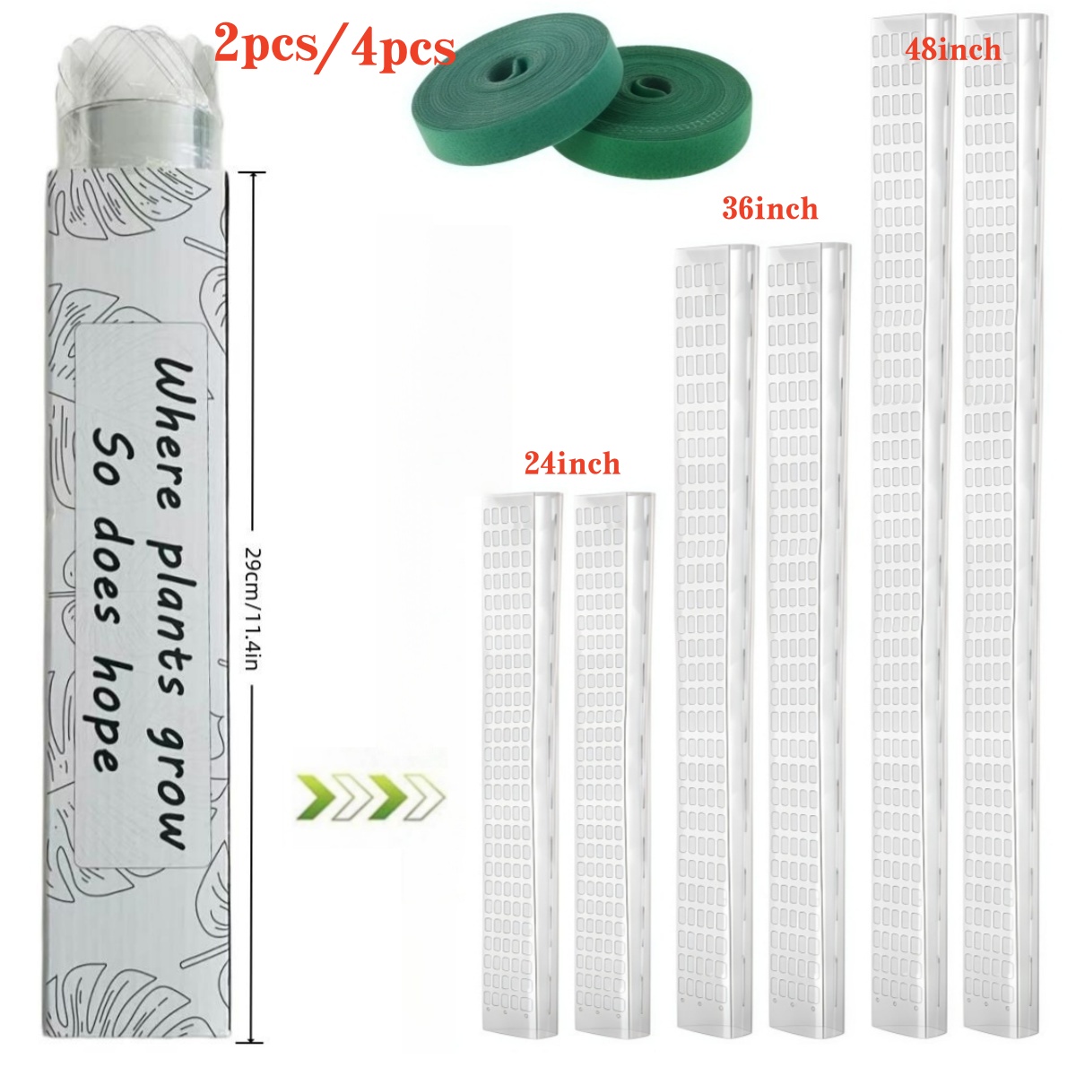 Plant Support Stake - Stackable Plastic Moss Pole for Monstera
