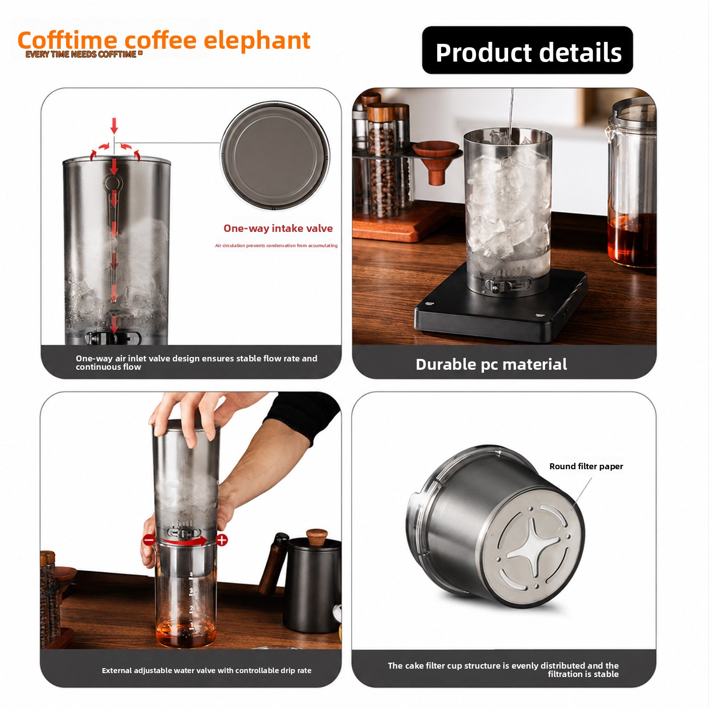 450ml Cold Brew Coffee Maker I - đánh giá và giá Pothos