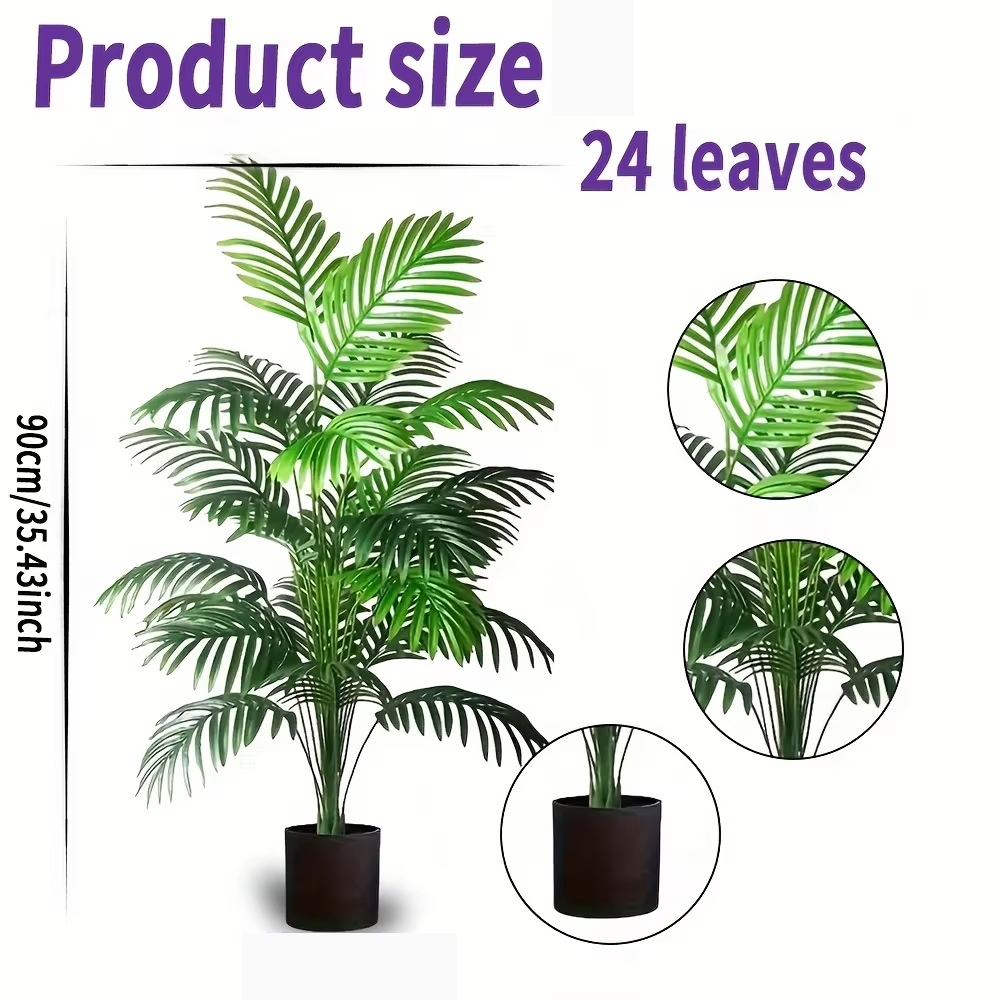 24 Leaves Areca Palm Artificia - đánh giá và giá Succulent Set