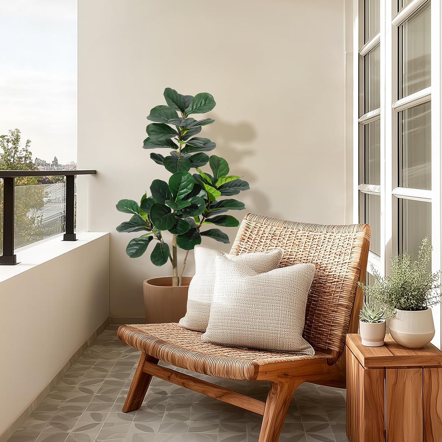 4 ft Fiddle Leaf Fig Tree Arti - đánh giá và giá Fiddle Leaf Fig
