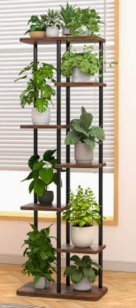 Multi‑Tier Metal Wood Plant St - đánh giá và giá Indoor Plants