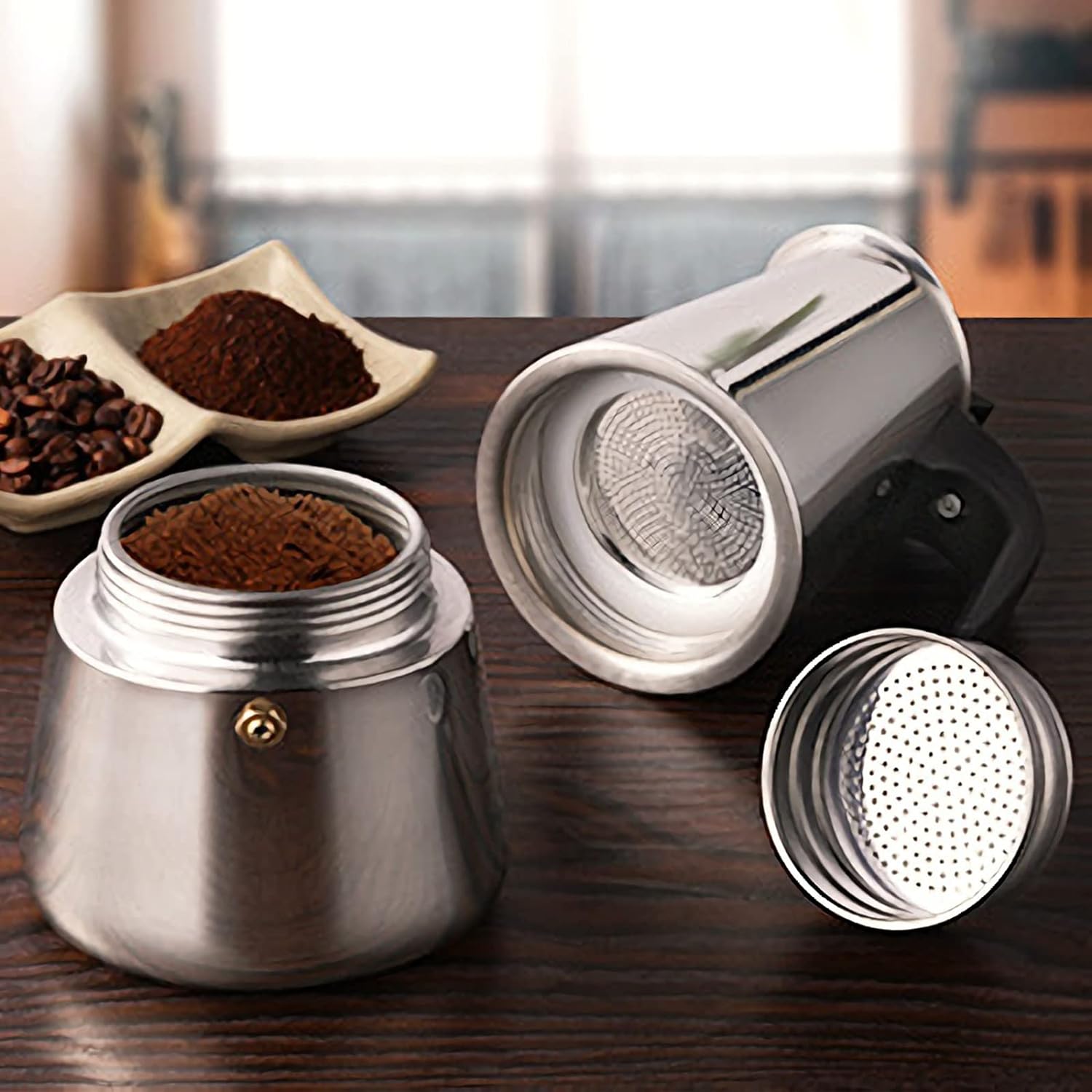4/6/9 ly Moka nồi Caffe máy Es - đánh giá và giá Pothos