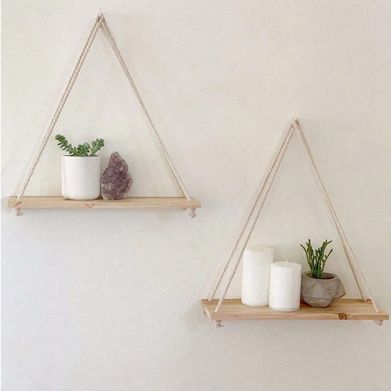 Wooden Swing Hanging Hemp Rope - đánh giá và giá Terracotta Pot