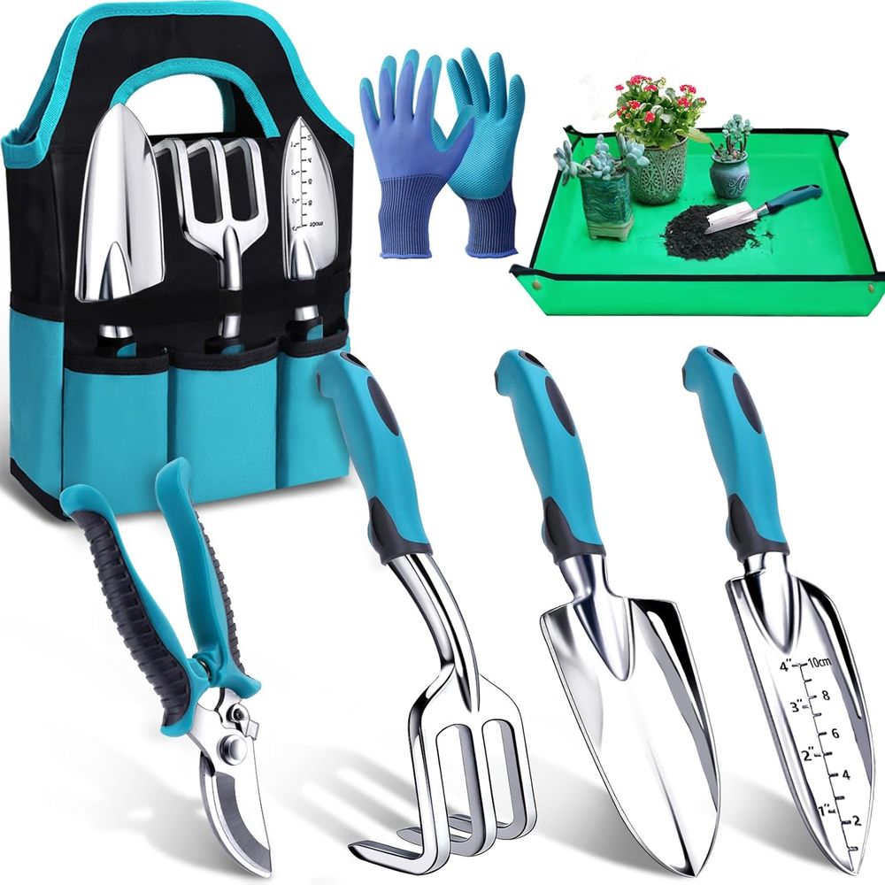 Durable 7-Piece Gardening Tool - đánh giá và giá Repotting Mat